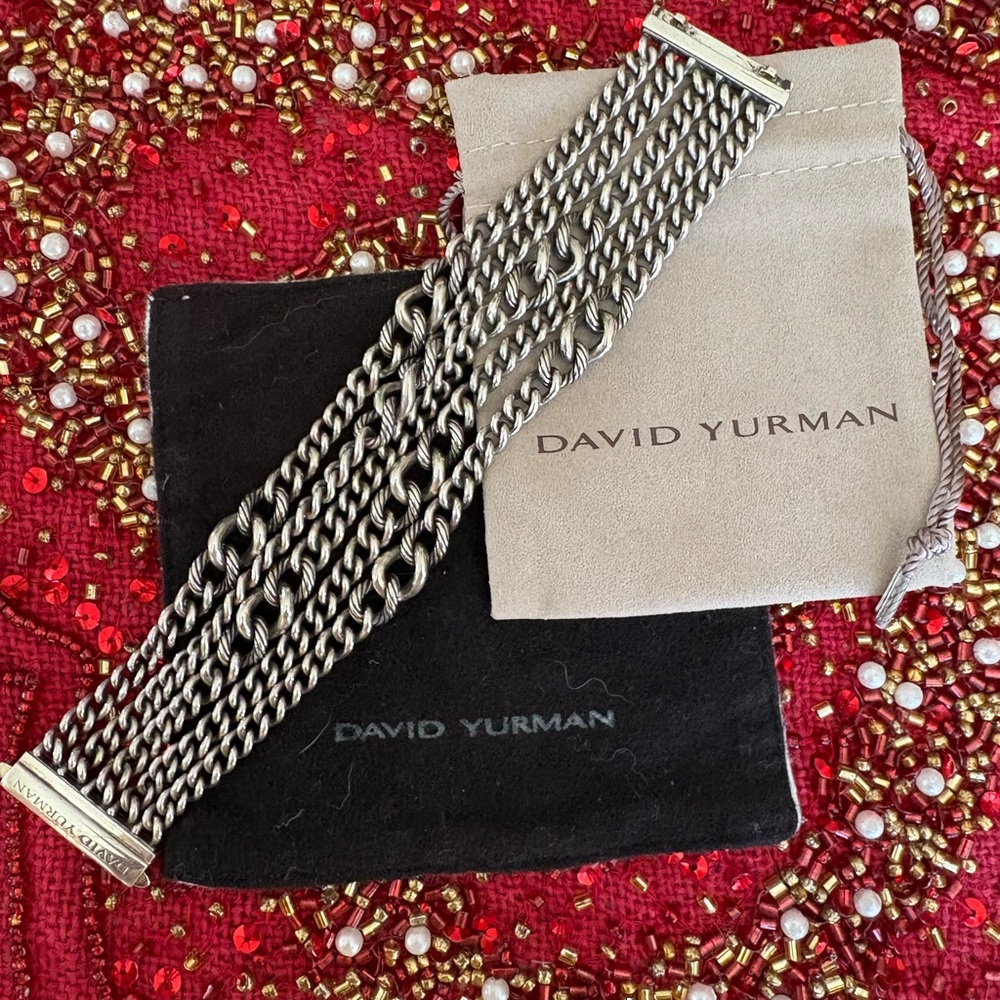 ***** SOLD*****David Yurman Sterling Silver Multi-Strand Bracelet